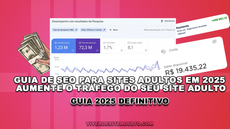 Guia de SEO para sites adultos em 2025 - Aumente o Tráfego do seu Site Adulto